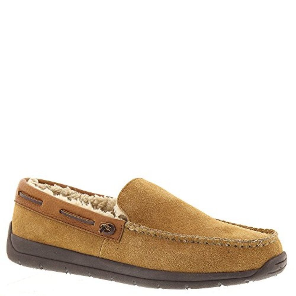 Tempur-Pedic Men's Upslope Suede Leather Slip-On Moccasin Slippers Hashbrown